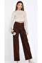 High Waist Palazzo Women's Denim Pants - 2