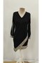 Women's V-Neck Pulpayet Imported Crepe Mini Dress - 5