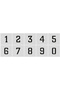 Stencil Number Painting Template X027-Number Number Height 7 cm - 2