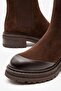 Manu Brown Suede Leather Women's Boots - 5