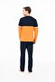Men's Crew Neck Long Sleeve Pajama Set S26952 Comfortable Fabric with Pockets - 4