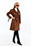 Reglan Sleeve Women's Leather Trench Coat/Jacket - 4
