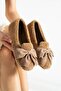 Mely Mink Bow Plush Home Slippers