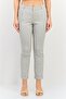 Women Cigarette Fit Solid Formal Pants, Grey