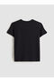 Black Crew Neck Ataturk Themed Women's T-Shirt - 6