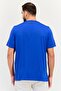 Men Sportswear Fit Short Sleeves Trainig T-Shirt, Blue - 3