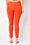 Women Skinny Fit Solid Skinny Pants, Orange - 4