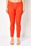 Women Skinny Fit Solid Skinny Pants, Orange