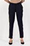 Women Regular Fit Solid Dress Pants, Dark Navy