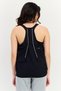 Women Sportswear Fit Sleeveless Running Top, Black - 3