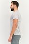 Men Sportswear Fit Short Sleeves Training T-shirt, Grey - 3