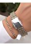 Original Snake Model Green Dial Gold Silver Color Women Wristwatch - 6