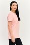 Women Sportswear Fit Short Sleeve Outdoor T Shirt, Pink - 3