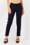 Women Regular Fit Mid Waist Solid Dress Pants, Dark Navy