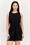 Women Plain Sleeveless Playsuits, Black