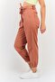 Women Regular Fit Solid Jogger Pants, Saddle Brown - 2