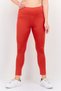Women Sportswear Fit High Rise Outdoor Leggings, Red