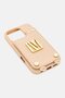 iPhone 16 Pro Serena Leather 3 Card Slots Protective Case, Beige - 4