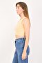 Women Crew Neck Sleeveless Stripe Tank Top, Multicolor - 2