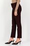 Women Cigarette Fit Solid Skinny Pants, Maroon - 4