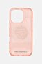 iPhone 16 Pro Brand Logo Silicone Protective Case, Pink