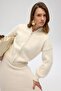 Eskara Zippered Ecru Knitwear Cardigan - 6