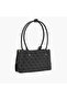 Monogram Texture Shoulder Bag with Double Handle - 3