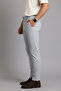 Slim Fit Men's Trousers with Side Belt Detail - 3