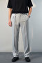 Men's Stone Color Lace-Up Jogger Model Baggy Fit Trousers