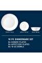 Dinnerware Set 18-Piece, Navy, White, 1147837 - 5