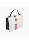 Logo Detail Satchel Bag with Flap Closure and Detachable Strap - 2