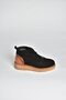 V555011002 Black Genuine Leather Suede Comfort Orthopedic Sole Lace-Up Boots - 5