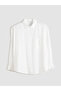 Textured Oversize Women's Shirt - 5
