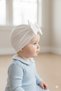 Girl's 100% Cotton Stretchy Combed Cotton Bow Detailed Bonnet Beanie - 3