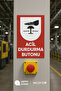 Sign from the Warning Sign Series,'Emergency Stop Button' - 35X25 cm 3 mm Forex Foil Printing - 5