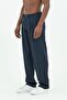 False Button Loose Fit 4 Seasons Pleated Navy Blue Trousers 2Xs-10Xl - 7