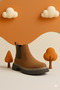 Children's Chelsea Suede Boots – Waterproof Thick-Soled Non-Slip Thermo Winter Casual Boots - 7