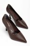 Parhis Brown Women's High Heel Shoes Stiletto