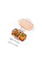 Aura 2-Compartment Heated Steel Storage Container |   150 ml + 300 ml |   With Heating Feature Using Hot Water - 6