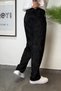 Men's Corduroy Baggy Pants Men's Ribbed Corduroy Baggy Pants Pleated Wide Leg Corduroy Pants - 3