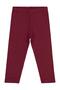 Plain Leggings for Ages 2-5 - Burgundy for Ages 2-3