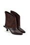Dorcel Bitter Brown Belt Detail Women's Heeled Boots - 2