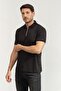 Men's Polo Neck T-Shirt Black - 2
