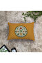 Double Sided Digital Printing Throw Pillow Cover Embroidery Look Floral Pattern - 2