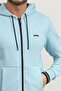 Erkek Kapüşonlu Sweatshirt Mavi - 4