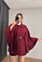 Women's Winter Cashmere Poncho - 2