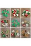 Handmade Christmas Tree Ornament, Pine Tree Ornament, Christmas Tree Ornament, Set of 5 Felt Jute Heart - 4