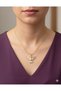 Stainless Steel Zircon Stone Phoenix Bird Women's Necklace Gold Yellow - 5