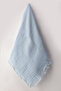 100% Cotton with Tassel Edges 4 Layers 230 Grams 115 X100 cm Multi-Purpose Muslin Baby Blanket - 2