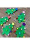 Handmade Christmas Tree Ornament, Pine Tree Ornament, Christmas Tree Ornament, Pine with 5 Felt Pom-Poms - 4